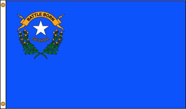 Nevada Flag, 5x8 Ft, Nylon