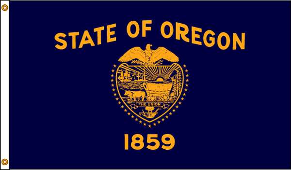 Oregon Flag, 5x8 Ft, Nylon