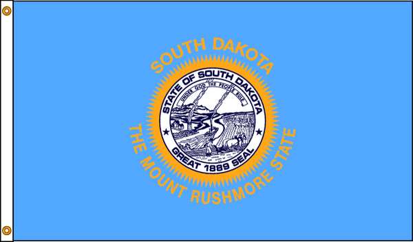 South Dakota Flag, 4x6 Ft, Nylon