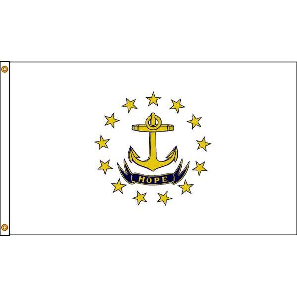 Rhode Island Flag, 5x8 Ft, Nylon
