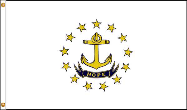 Rhode Island Flag, 4x6 Ft, Nylon