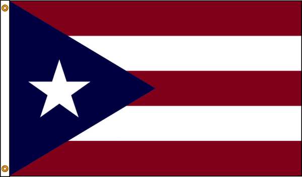 Puerto Rico Flag, 3x5 Ft, Nylon