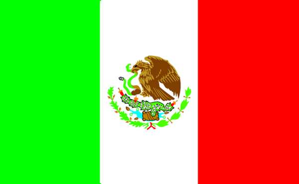 Mexico Flag, 4x6 Ft, Nylon