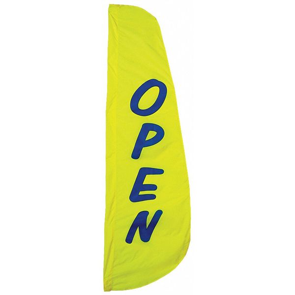 Open Feather Flag, 2x8 Ft, Nylon