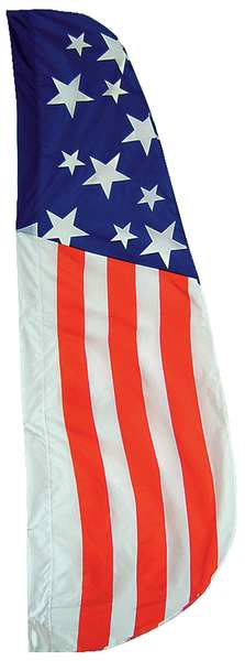 US Feather Flag, 2x8 Ft, Nylon