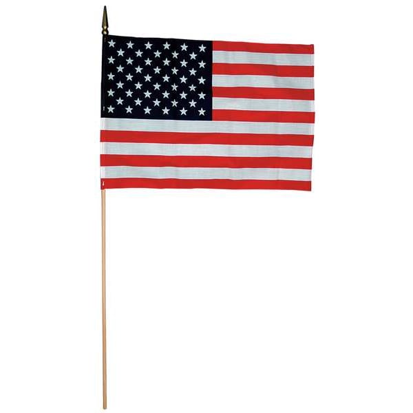 US Handheld Flag, 24x36in, PK12