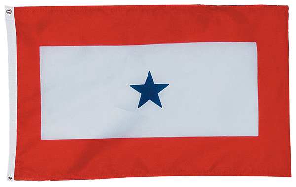 Service Star Flag, 3x5 Ft, Nylon