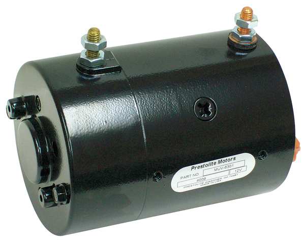 DC Motor, 6-3/4 In. L, CW/CCW, Wound Field