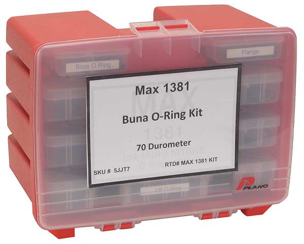 O-Ring Asst, MaxKit, Buna 70A, 1415Pc
