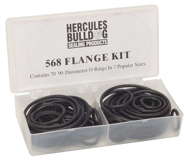 O-Ring Asst, Buna N, 568 Flange, 70Pc