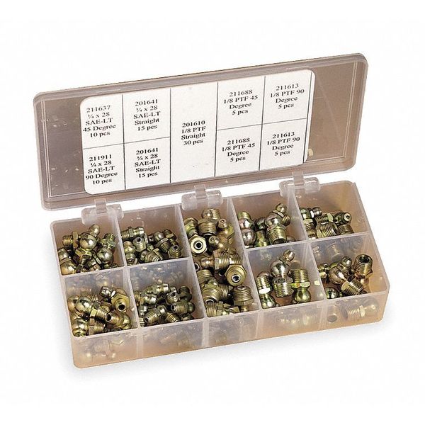 Fitting Kit, Grease, 100 Pc
