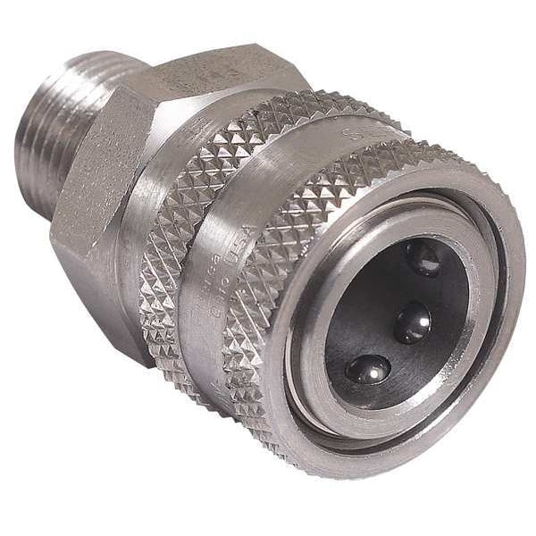 Quick Connect Coupler, Male, 3/8 x 3/8 In