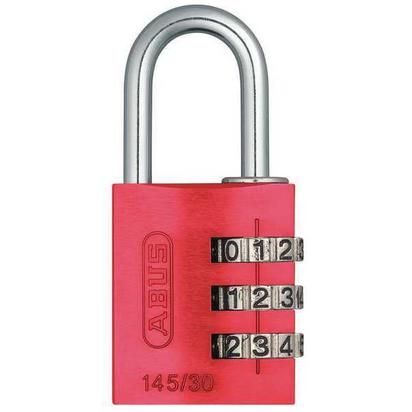 Combination Padlock, Side, Black/Silver
