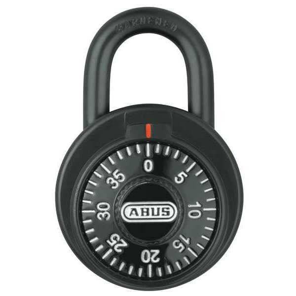 Combination Padlock, Front, Black/Silver