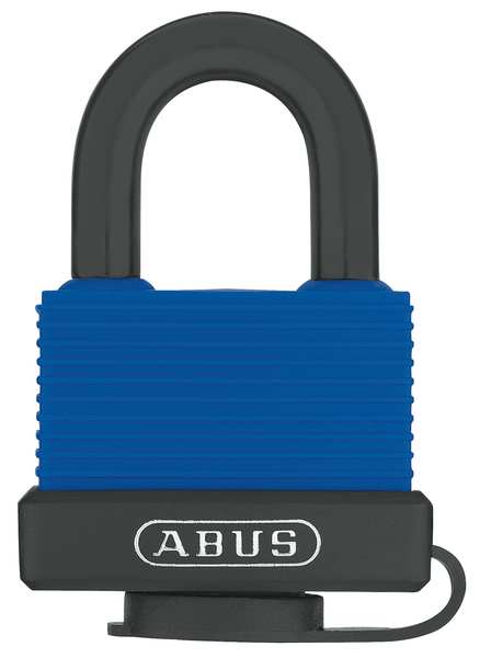 Padlock, Keyed Alike, Standard Shackle, Rectangular Brass Body, Stainless Steel Shackle, 7/8 in W