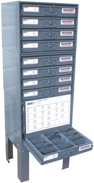 Viton O-Ring Asst, Steel Cabinet, 1324 Pc