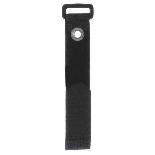 Cinch Strap, No Adhesive, 8 in, 1 in Wd, Black, 10 PK
