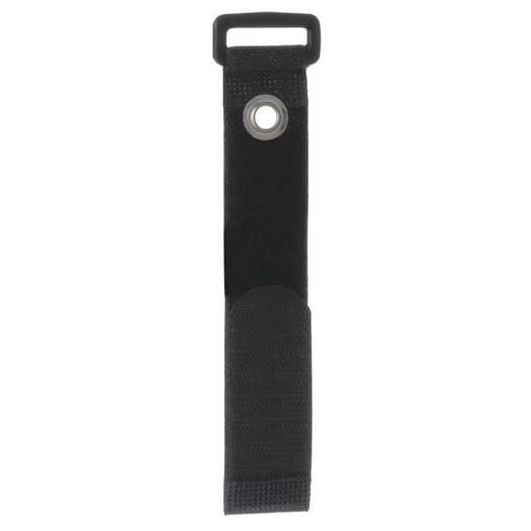 Cinch Strap, No Adhesive, 18 in, 2 in Wd, Black, 10 PK