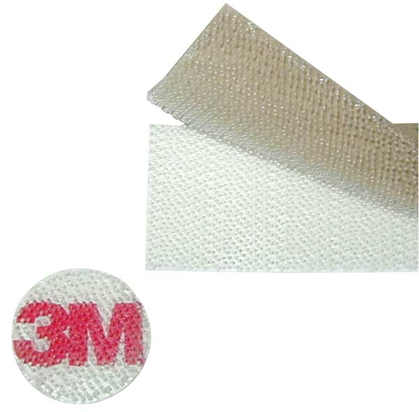 Reclosable Fastener, Disc, Acrylic Adhesive, 1/2 in, Clear, 1440 PK