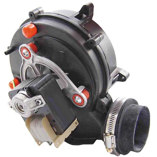 Draft Inducer, 115V, Metal, 7 in H.