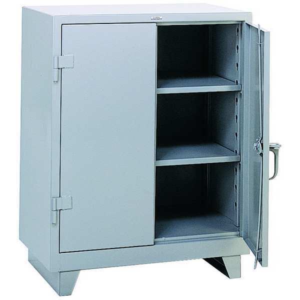 14 ga. ga. Steel Storage Cabinet, 36 in W, 46 in H, Stationary