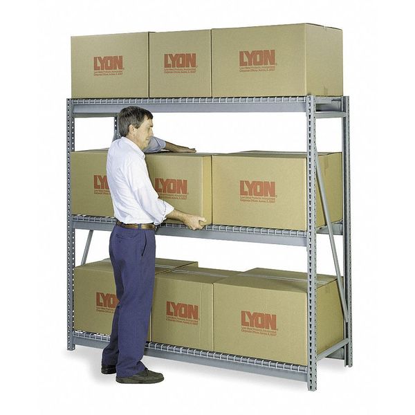 Starter Bulk Storage Rack, 48 in D, 60 in W, 3 Shelves