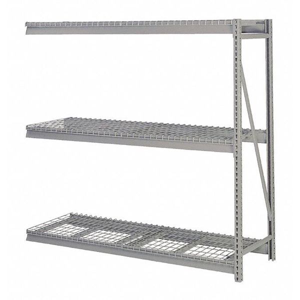 Add-On Bulk Storage Rack, 24 in D, 96 in W, 3 Shelves