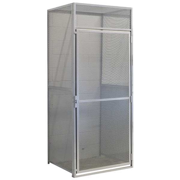 Bulk Storage Locker Starter, 36 in W, 48 in D, 90 in H, 0 Shelves, 1 Doors, Steel, Unassembled