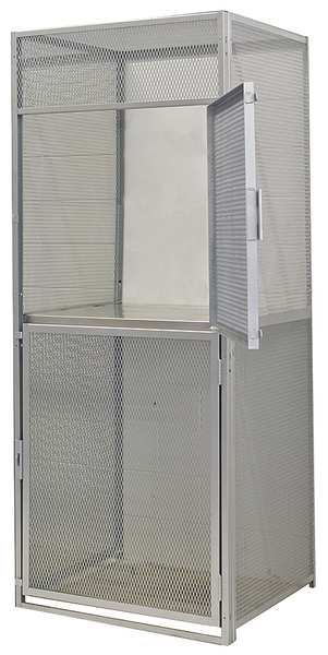 Bulk Storage Locker Starter, 36 in W, 36 in D, 90 in H, 0 Shelves, 2 Doors, Steel, Unassembled