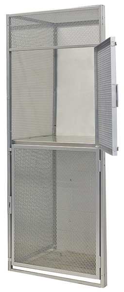 Bulk Storage Locker Add-On, 36 in W, 48 in D, 90 in H, 0 Shelves, 2 Doors, Steel, Unassembled