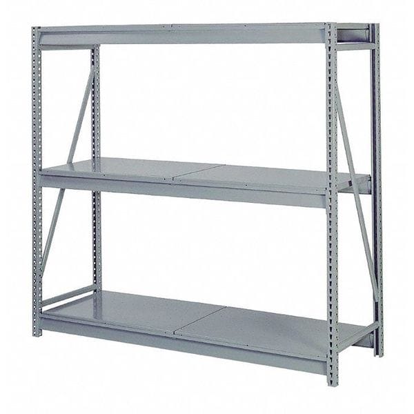 Starter Bulk Storage Rack, 48 in D, 60 in W, 3 Shelves