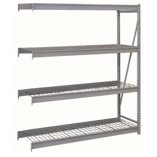 Add-On Bulk Storage Rack, 36 in D, 96 in W, 4 Shelves