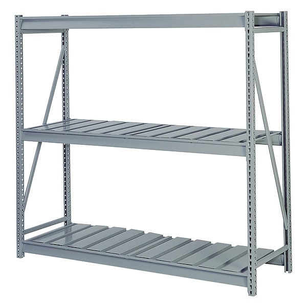 Starter Bulk Storage Rack, 48 in D, 96 in W, 3 Shelves