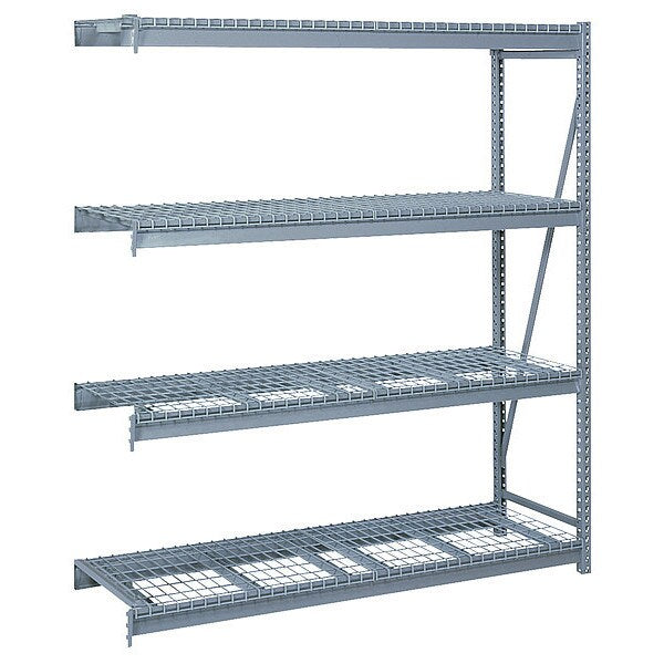 Add-On Bulk Storage Rack, 24 in D, 96 in W, 4 Shelves