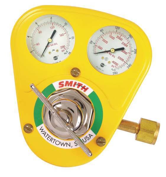 Gas Regulator, Single Stage, CGA-540, 175 psi, Use With: Oxygen