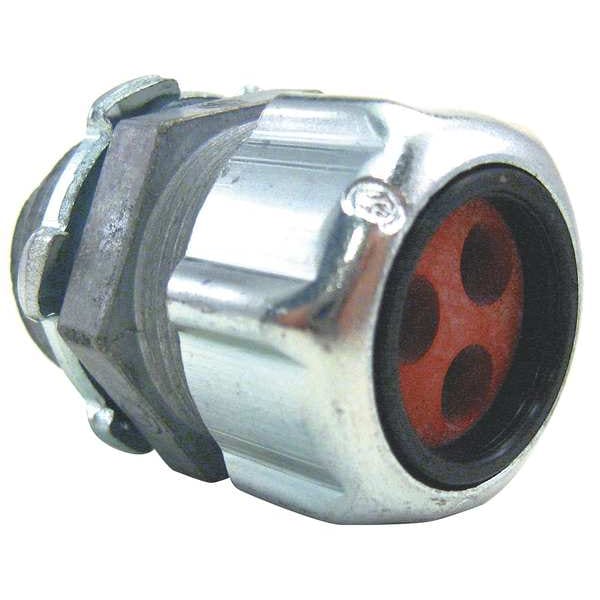 Liquid Tight Connector, 1 in., Silver