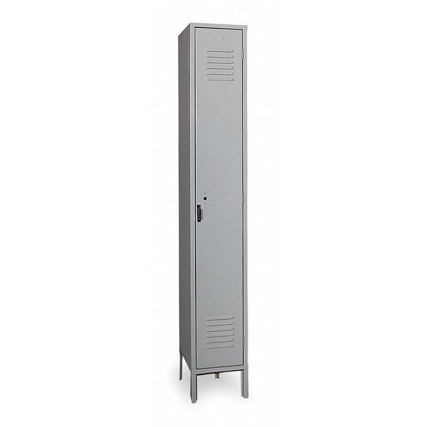 Wardrobe Locker, 12 in W, 18 in D, 78 in H, (1) Tier, (1) Wide, Putty
