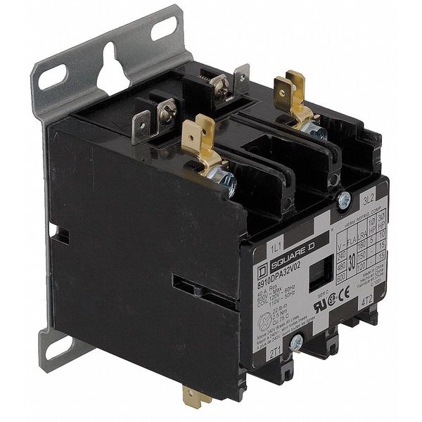 277VAC Non-Reversing Definite Purpose Contactor 2P 30A