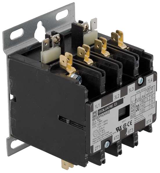 24VAC Non-Reversing Definite Purpose Contactor 4P 30A