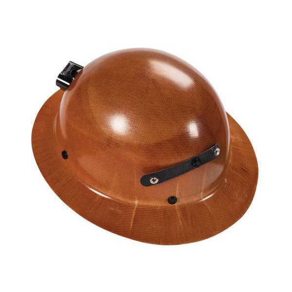 Full Brim Hard Hat, Type 1, Class G, Pinlock (4-Point), Brown
