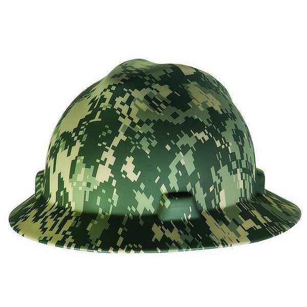 Full Brim Hard Hat, Type 1, Class E, Ratchet (4-Point), Green
