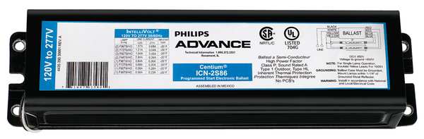 47 to 188 Watts, 1 or 2 Lamps, Electronic Ballast