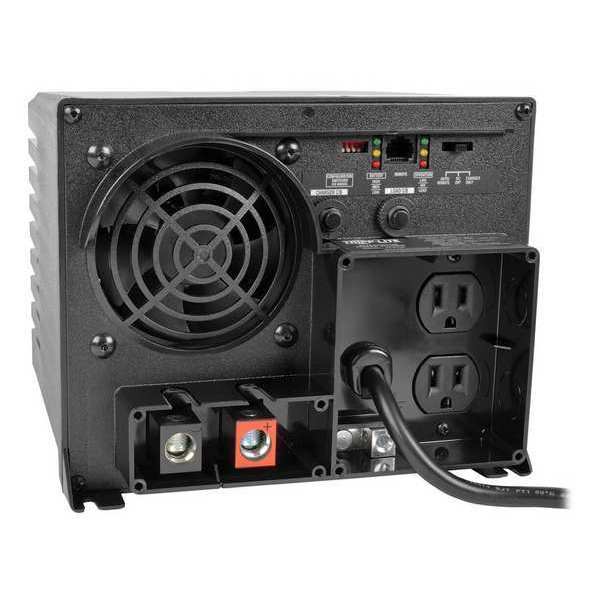 Inverter and Battery Charger, Polycarbonate Case, Sine Wave Form, 750W Nominal Output, 2 Outlets
