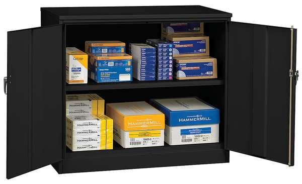 20 ga. ga. Carbon Steel Storage Cabinet, 48 in W, 42 in H, Stationary