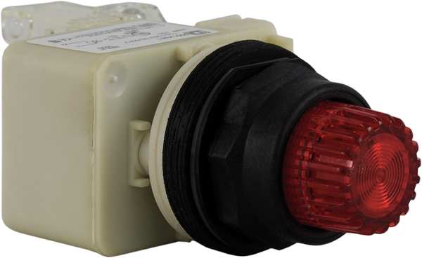 Illuminated Push Button, 30 mm, 1NO/1NC, Red