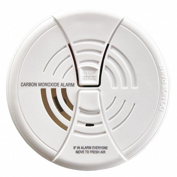 Carbon Monoxide Alarm, Electrochemical Sensor, 85 dB @ 10 ft Audible Alert, 9V