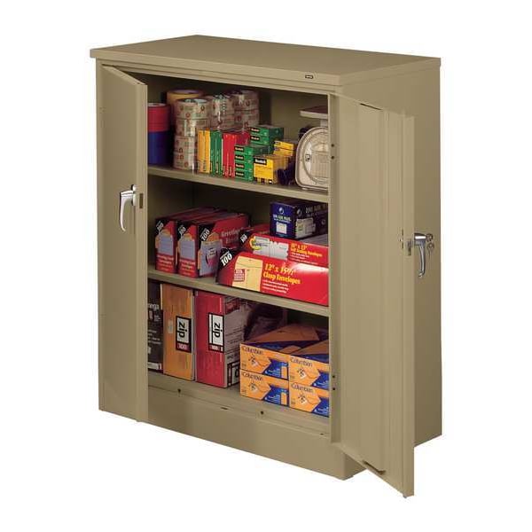 22 ga. Carbon Steel Storage Cabinet, 36 in W, 42 in H, Stationary
