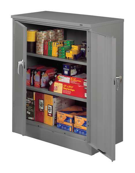 22 ga. Carbon Steel Storage Cabinet, 36 in W, 42 in H, Stationary