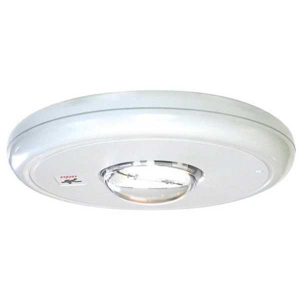 Horn Strobe, Plastic, White, 4 In