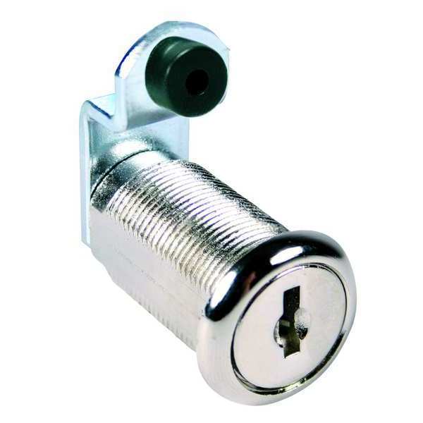 Disc Tumbler Keyed Cam Lock, Keyed Alike, C642A Key, For Material Thickness 1 1/8 in